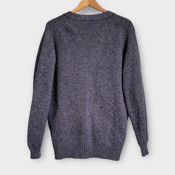 Vintage Edinburgh Woollen Mill Shetland Wool Cardigan Sweater 1980s - Picture 2 of 5